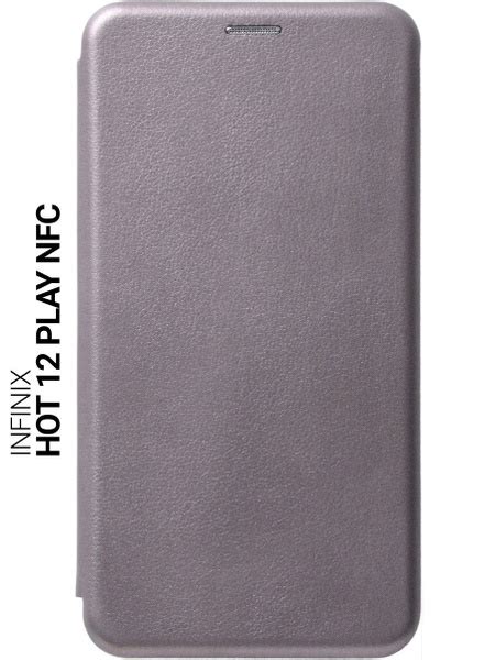 Чехол книжка на Infinix Hot Play NFC Инфиникс Хот Плей Book Art Jack серый купить с