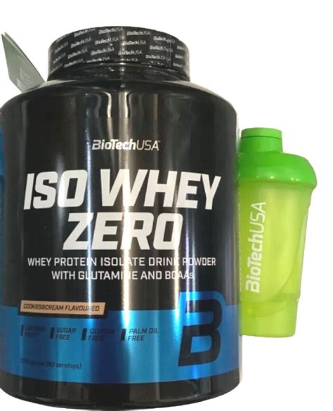 30 79 Kg BioTech USA ISO Whey Zero 2270g Protein Powder Shaker EBay