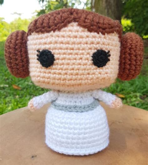 Princess Leia Crochet Amigurumi Pattern Star Wars ENGLISH PATTERN Etsy