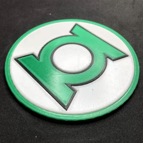 Green Lantern Corps Logo Coaster 3D Printing Model - Threeding