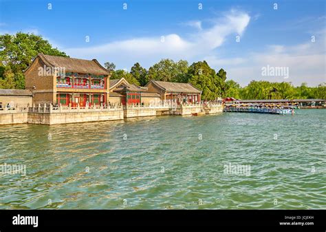 Kunming Lake Near Summer Palace Beijing China Stock Photo Alamy