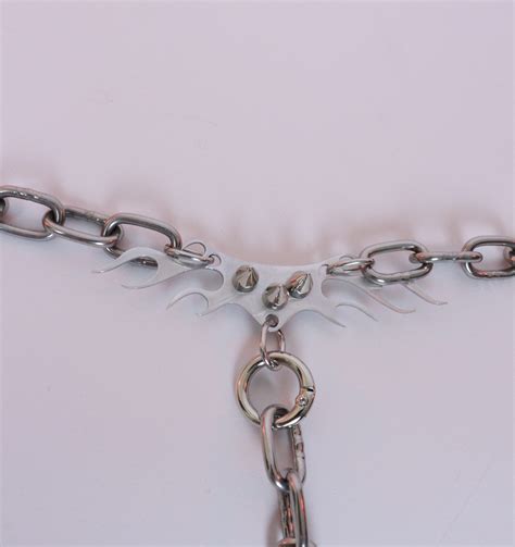 Spiked Fire Metal Armor Bikini Set Chains Of Metal