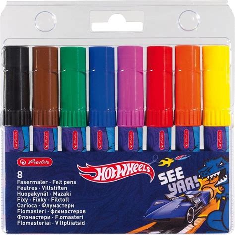 HERLITZ HOT WHEELS 3 8 мм 8 шт 10795664 Купить Фломастеры на Официальном Сайте HERLITZ в России