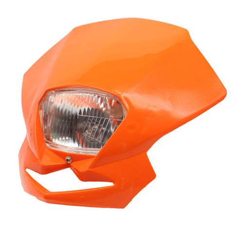 Headlight Fairing Head Light Pit Dirtbike Bike Streetbike Naked Motor