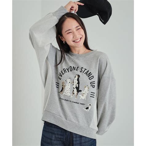 キューティーブロンド Cutie Blonde プリントアソート 切替ドルマンスウェット グレー ファッション通販 MAGASEEK マガシーク