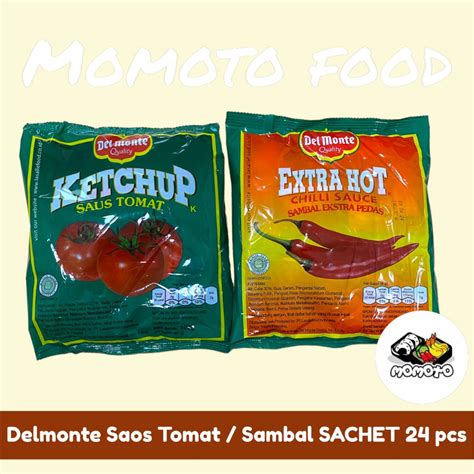 Jual Delmonte Saus Tomat Ketchup Sachet Saos Sambal Extra Hot Chili Sauce Shopee Indonesia