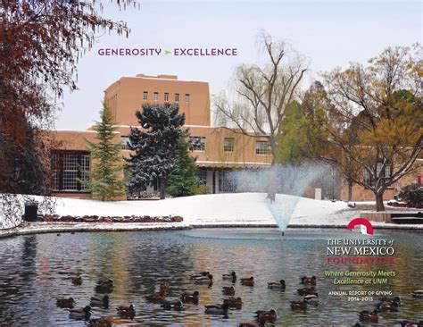 Unm Foundation Annual Report Of Giving 2014 2015 By The University Of