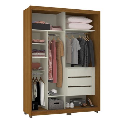 Guarda Roupa Alto 2 50 Altura - Guarda Roupa Casal Alto Veneza 2 Portas Correr - Luciane Móveis Freijó ...