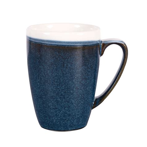 Monochrome Sapphire Blue Mugs At Drinkstuff