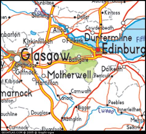 map scotland west lothian uk map uk atlas