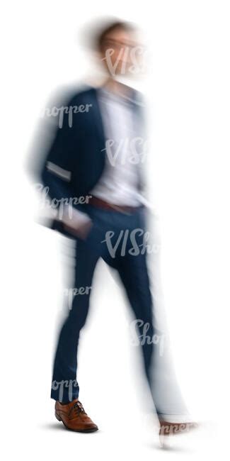 Motion Blur Image Of A Man Walking Vishopper