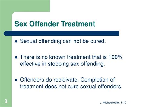 PPT Introduction To Sex Offender Treatment J Michael Adler PhD Sex Offender Treatment Board