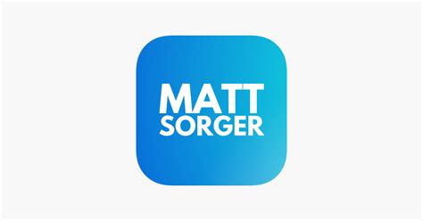 ‎matt Sorger On The App Store