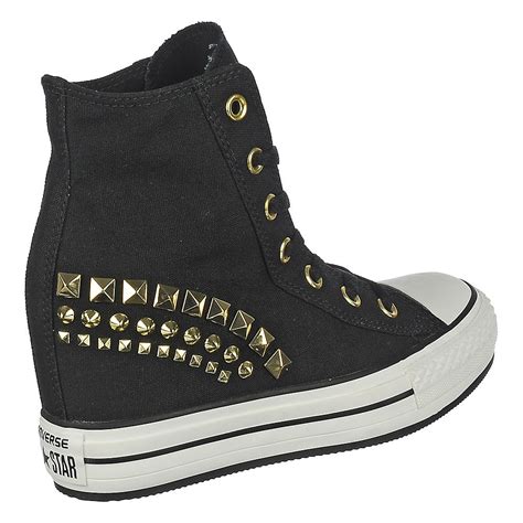 Converse Chuck Taylor Platform Black Casual Sneaker Wedge Shiekh Shoes