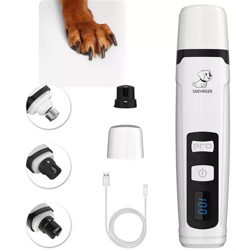 Бездротовий гриндер точилка для кігтів собак та котів з екраном та ...
