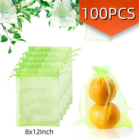 Fruit Protection Bags Fruit Netting Bags With Drawstring Garden Fruit