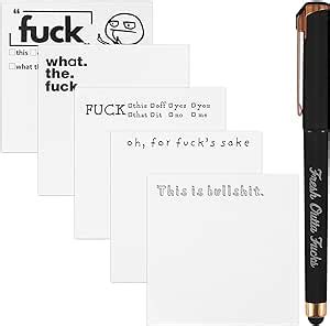 Pcs Funny Sticky Notes Fuck Off Sticky Notes Funny Notepad Novelty Gag Sticky Notes Notepad