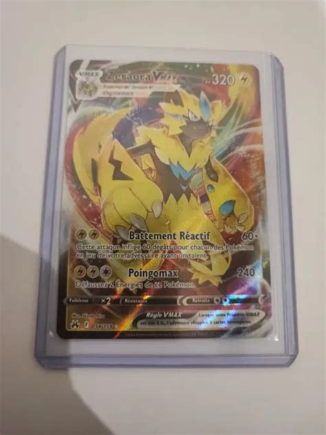 Carte Pok Mon Officielle Zeraora Vmax Full Art Neuve Eur