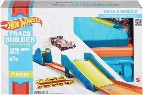 Mattel HOT WHEELS Track Builder set s autíčkem pro stavitele Dlouhý skok Hračky cz