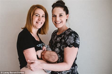 Same Sex Couple Take It In Turns To Breastfeed Baby Daily Mail Online