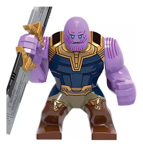 Boneco Thanos Espada Avengers Big Blocos De Montar Mercadolivre