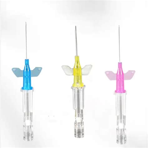 Types Needle Iv Cannula With Wings Set 18g 16 20g 24g 26g Medicine