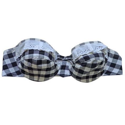 Bikini Oberteil Gr S Vichy Bw Schwarz Weiss Vintage S Gebraucht In Br Ttisellen F R Chf