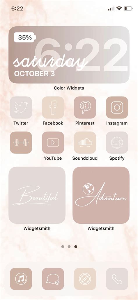 Sugar Sweet Rose Beige Nude Aesthetic Icon Pack IOS 14 Etsy