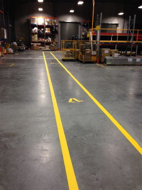 Warehouse Line Marking Angle Line Marking
