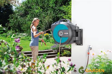 [08023-20.000.00] Катушка для шлангов настенная автоматическая GARDENA 25