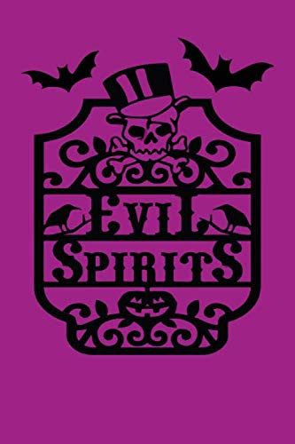 Evil Spirits Halloween Notebook Journalhalloween Notebook For Kids