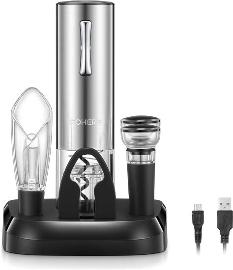 Amazon Electric Wine Opener Set 6 In 1 Include Rechargeable