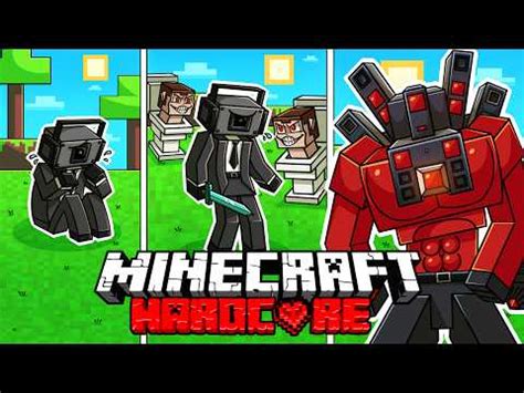 I Survived DAYS As A SPEAKERMAN From SKIBIDI TOILET In HARDCORE Minecraft Minecraft