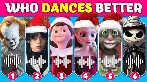 Guess Who DANCES Better Wednesday Jack Skellington Pennywise Grinch