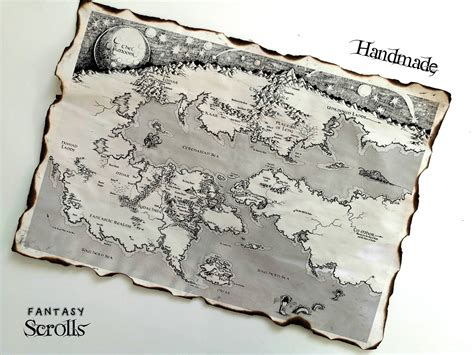 The Dreamlands Map Map Of Lovecraft S Dreamworld Map Of Etsy