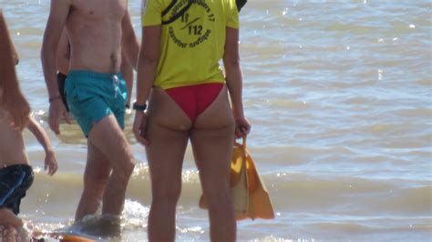 Lifeguard Ass In Red Bikini Beach Bikini Forum
