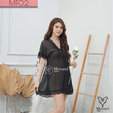 Promo Lingeries Lingerie Dress Baju Tidur Jumbo Big Size Sexy Transparan Mauve Jakarta Barat