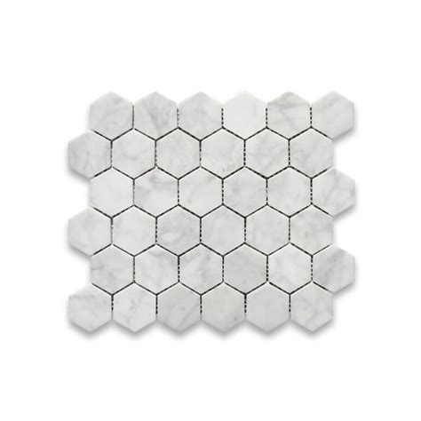 Buy Stone Center Online Carrara White Italian Carrera Marble Hexagon