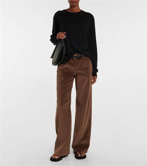 The Row Eglitta Cotton And Cashmere Corduroy Pants The Row