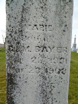 Marie Bayer 1901 1903 Homenaje De Find A Grave