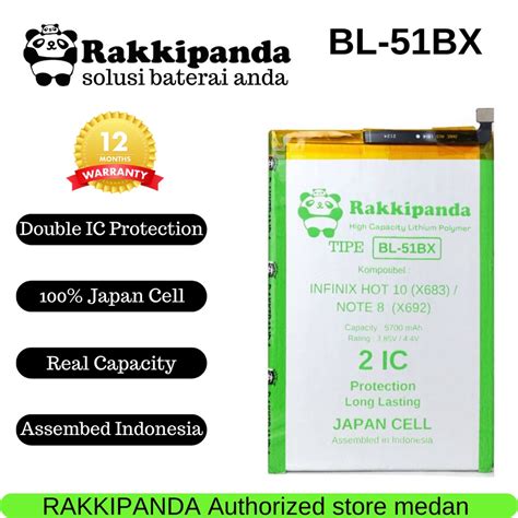 Jual RakkiPanda BL 51BX Infinix Hot 10 X682 Hot 11 X662 Note 8 X692 Note 8I X683 Batre Batrai