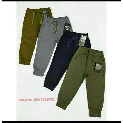 JOGGER CARGO BUDAK 2yr 12yr UNISEX HOT SELL Bawa Kaki Xada Getah Shopee Malaysia