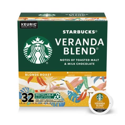 Starbucks Veranda Blend Blonde Roast K Cup Coffee Pods 32 Ct Fry