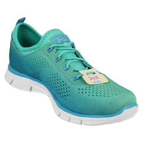 Ladies Skechers Stretch Fit With Air Cooled Memory Foam Trainers