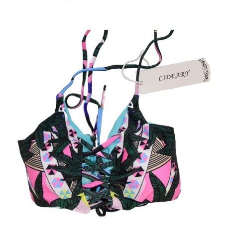 Bandeau Bikini For Juniors Floral Print Green Bandage Monokini Strappy Swimsuit Jungle Print