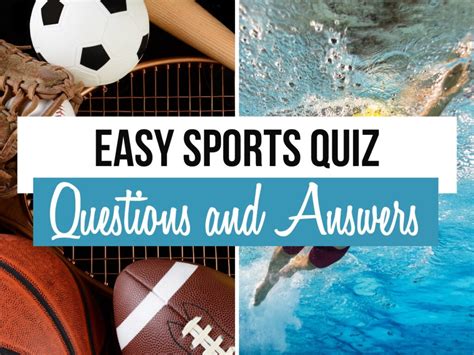 55 Easy Sports Quiz Questions And Answers Inc Picture Round Quiz