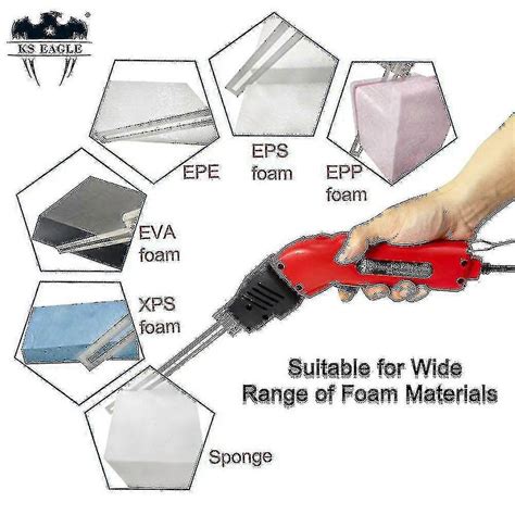 Electric Hot Knife Cutter Eps Foam Cutter Styrofoam Heat Cutting Grooving Machine Portable