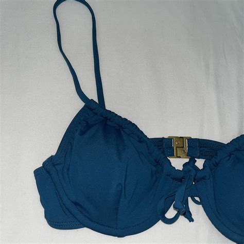 Teal Bikini Top Labeled Size 10 But Fits A Small Depop