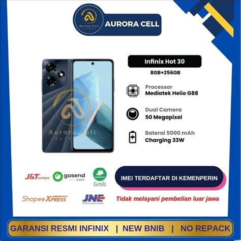 Jual Infinix Hot 30 8 256 GB NFC Garansi Resmi Shopee Indonesia