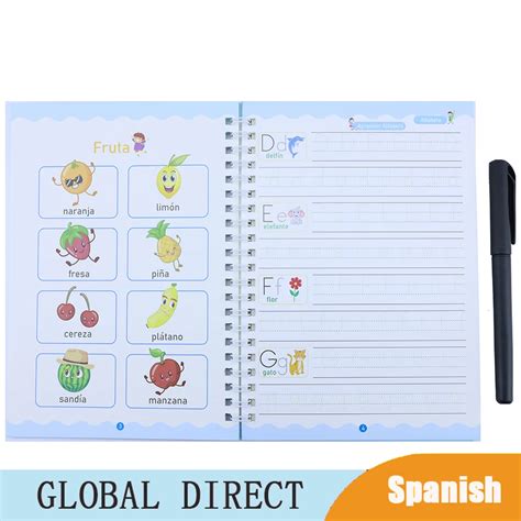 Cahier D R Utilisable Pour Tout Petit Alphabet Espagnol Lettre